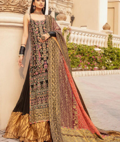 Wedding Chiffon Embroidered 3 Piece Suit
