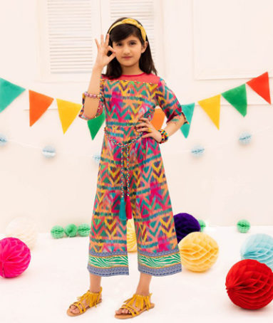 Jumpsuit - Stitched Printed Lawn 2PC