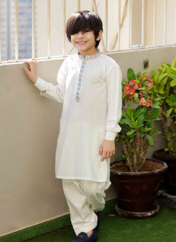 Kids Embroidery Suit 102-B