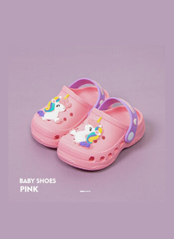 Lovely Baby Unicorn Pink Yellow Anti Slip Breathable Clogs 4384