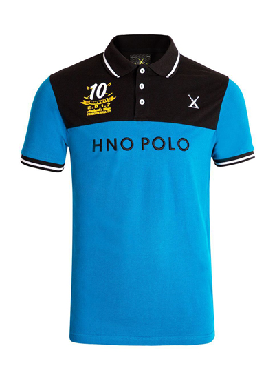 Multi Number 10 Embroidered Polo