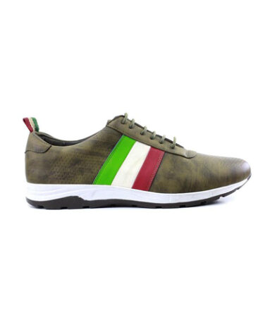 Tape-made Green Italian Shoes