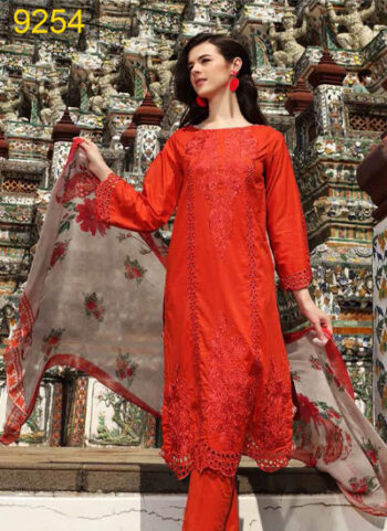 Latest Women Unstiched Printed Lawn Suit