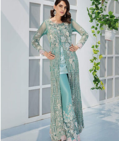 Stylish Women Silk Embroidery Dress