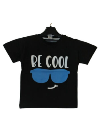 Latest Black Be Cool Printed T Shirt