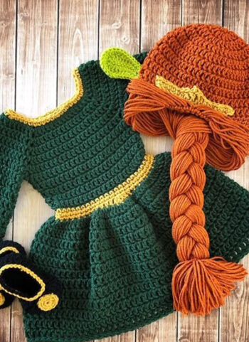 Crochet Baby Girl Dress (Newborn-6m)