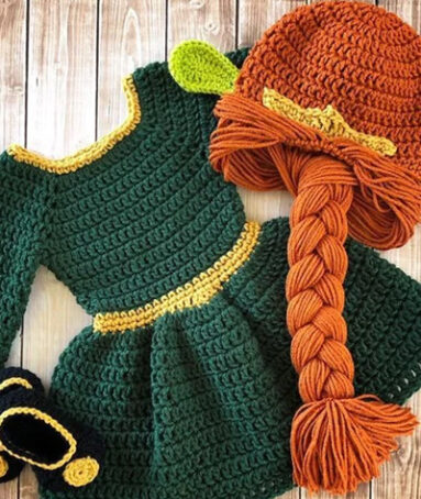 Crochet Baby Girl Dress (Newborn-6m)