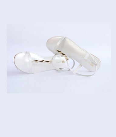 Embellished Sandals White And Gold