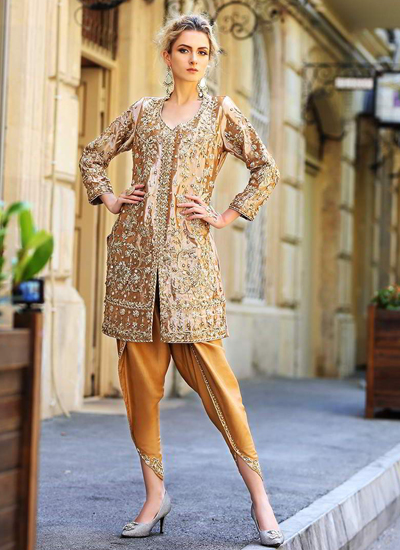 Hand Work Shirt Tulip Shalwar