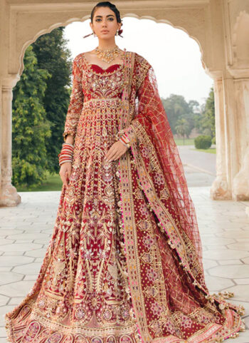 Net Embellished Mahjabeen Bridal Dress