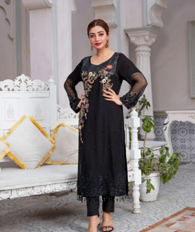 Pure Chiffon With Handwork Dupatta