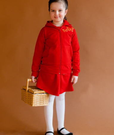 Winter Wardrobe Red Ridinghoodie For Kids