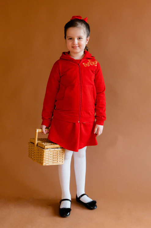 Winter Wardrobe Red Ridinghoodie For Kids