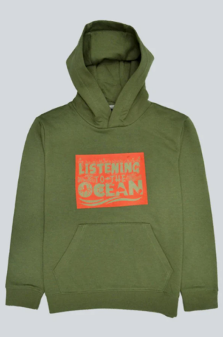 Olive Green Kangaroo Hoodie for Boys