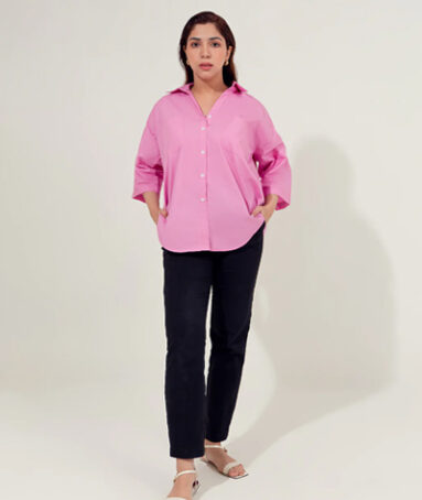 1 Piece Pink Color Shirt For Women