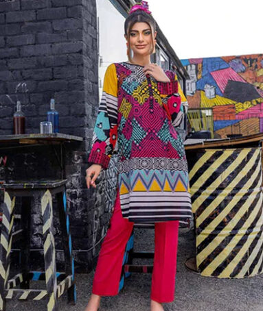 Luxury Digital Printed Lawn Dress