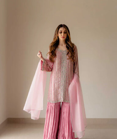 Pure Indian Tissue Powder Pink Shirt