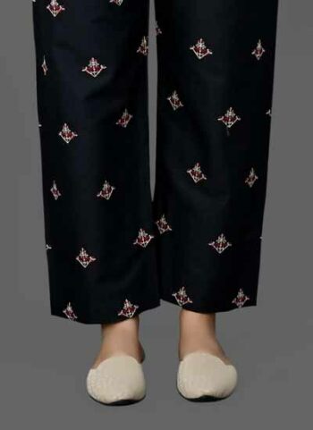 Basic Embellished Cotton Ladies Trouser