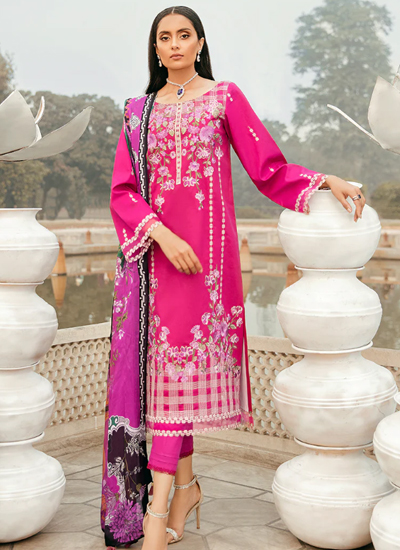 Embroidered Dress with Patch Daman Patti