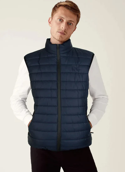 UA Navy Sleeveless Puffer Jacket