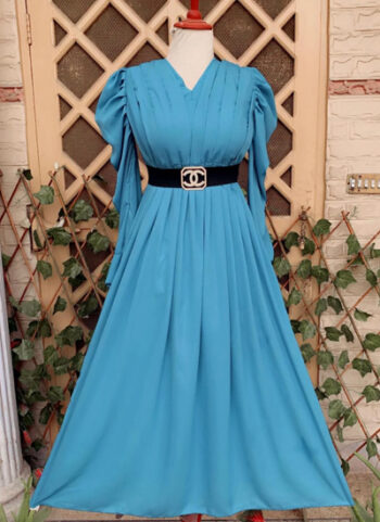 Elegance Blue Long Gown For Women