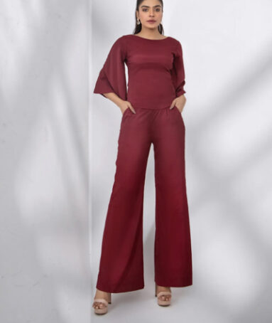 Finest Crepe Casual Top With Trouser
