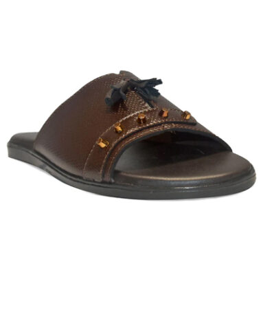 Men Casual Slipper In Brown Colour