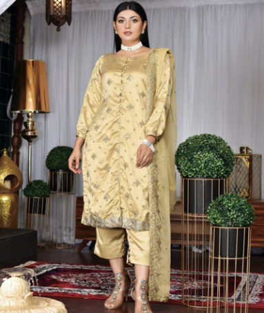 Pure Silk Front Open Cuffed Sleeves