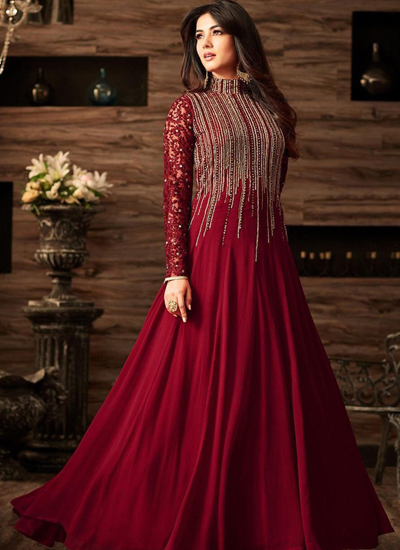 Wedding Wear Chiffon Maxi For Women